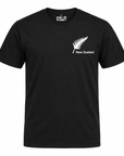Mens New Zealand T-Shirt - Embroidered Fern
