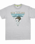 Mens New Zealand T-Shirt - Kiwi and Mountains