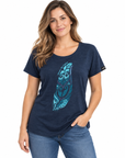 Womens New Zealand T-Shirt - Feather