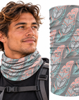Neck Gaiter | Multi Scarf | Bandana | Headband - Feather