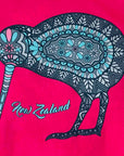 Childrens New Zealand T Shirt-Batik Kiwi-100% Cotton