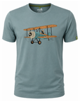 Mens New Zealand T-Shirt - Kiwi Bi-Plane