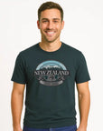 Mens New Zealand T Shirt - Mountains Kiwi