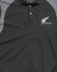 Mens New Zealand Polo Shirt - Silver Fern