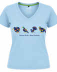 Women's New Zealand T Shirt - Native Birds
