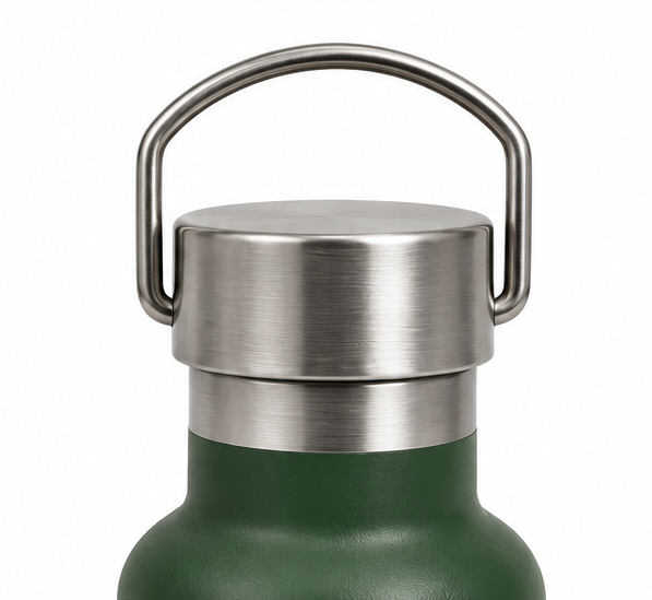 Green Kōwhaiwhai Insulated Drink Bottle