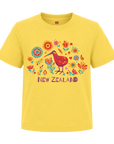 Childrens New Zealand T Shirt - Kiwi Flower