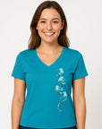 Women New Zealand T Shirt - Kiwi and Koru
