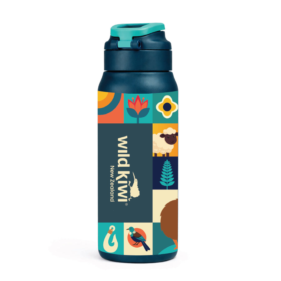 NZ Icons Insulated Water Bottle