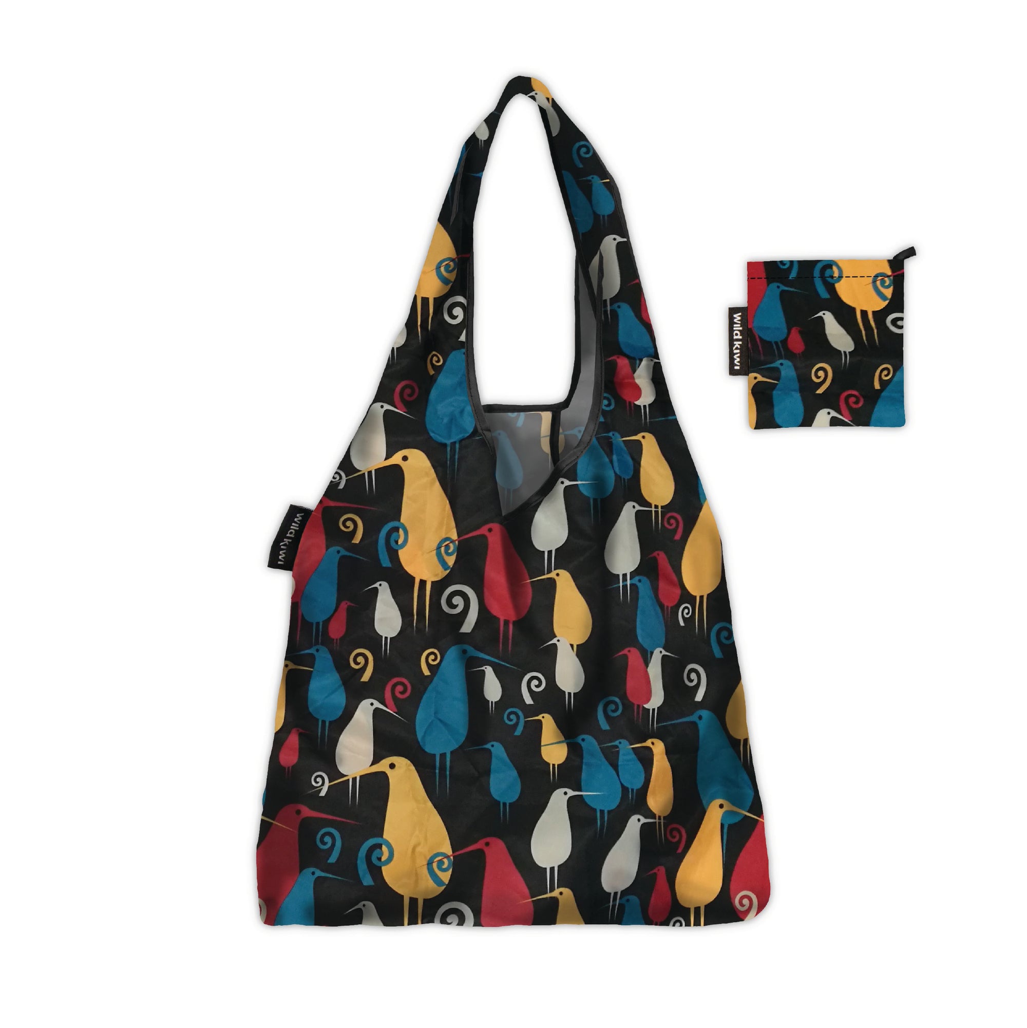 Retro Kiwi Packable Shopper
