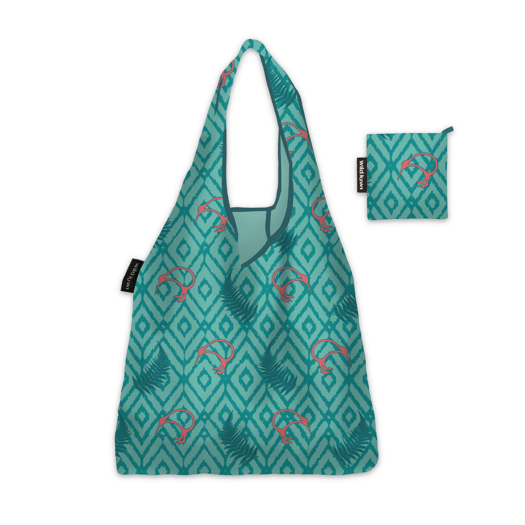 Kiwi &amp; Ferns Packable Shopper