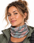 Neck Gaiter | Multi Scarf | Bandana | Headband - Feather