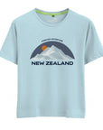 Womens New Zealand T Shirt - Embroidered Mountain