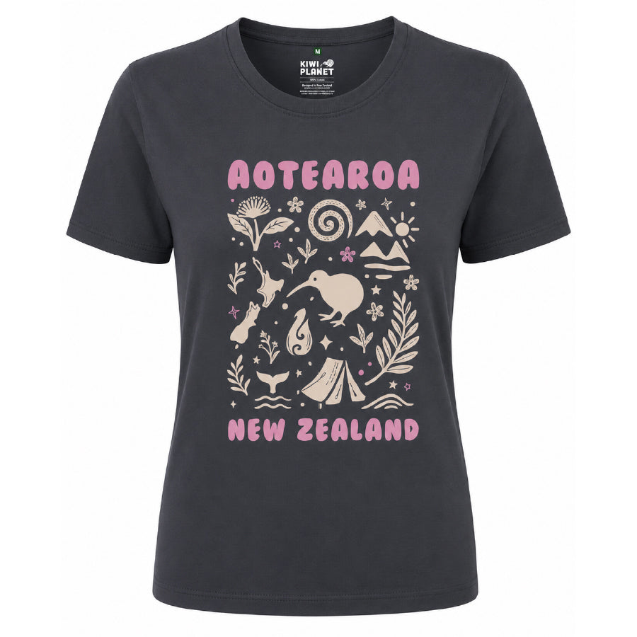 Women's New Zealand T Shirt - Aotearoa