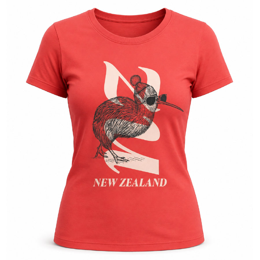 Women's New Zealand T Shirt - NZ Kiwi