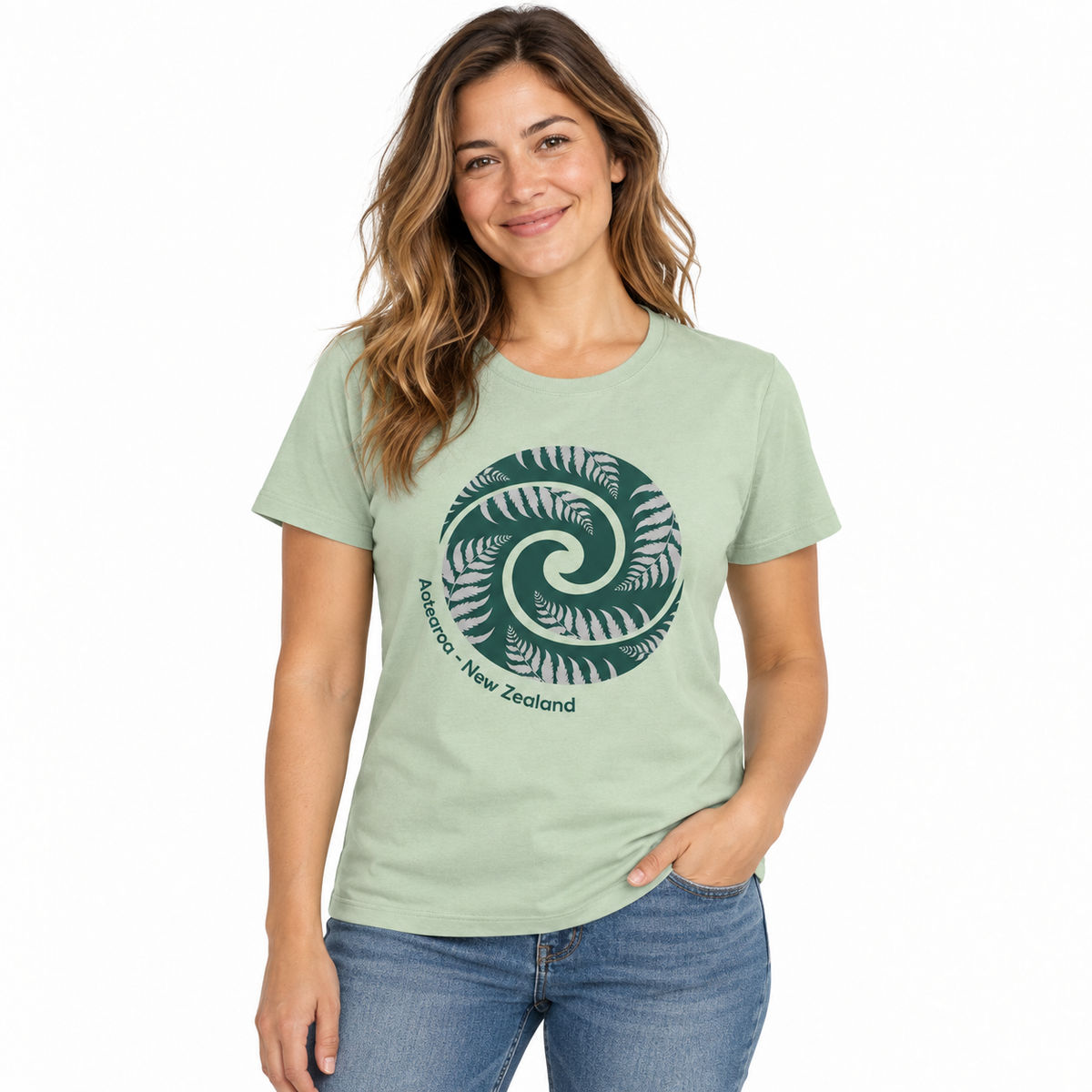 Womens T-Shirt - Silver Fern