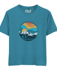 Womens New Zealand T Shirt - Circle Mountains