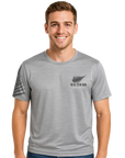 Mens Active Fit NZ T-shirt - Ferns