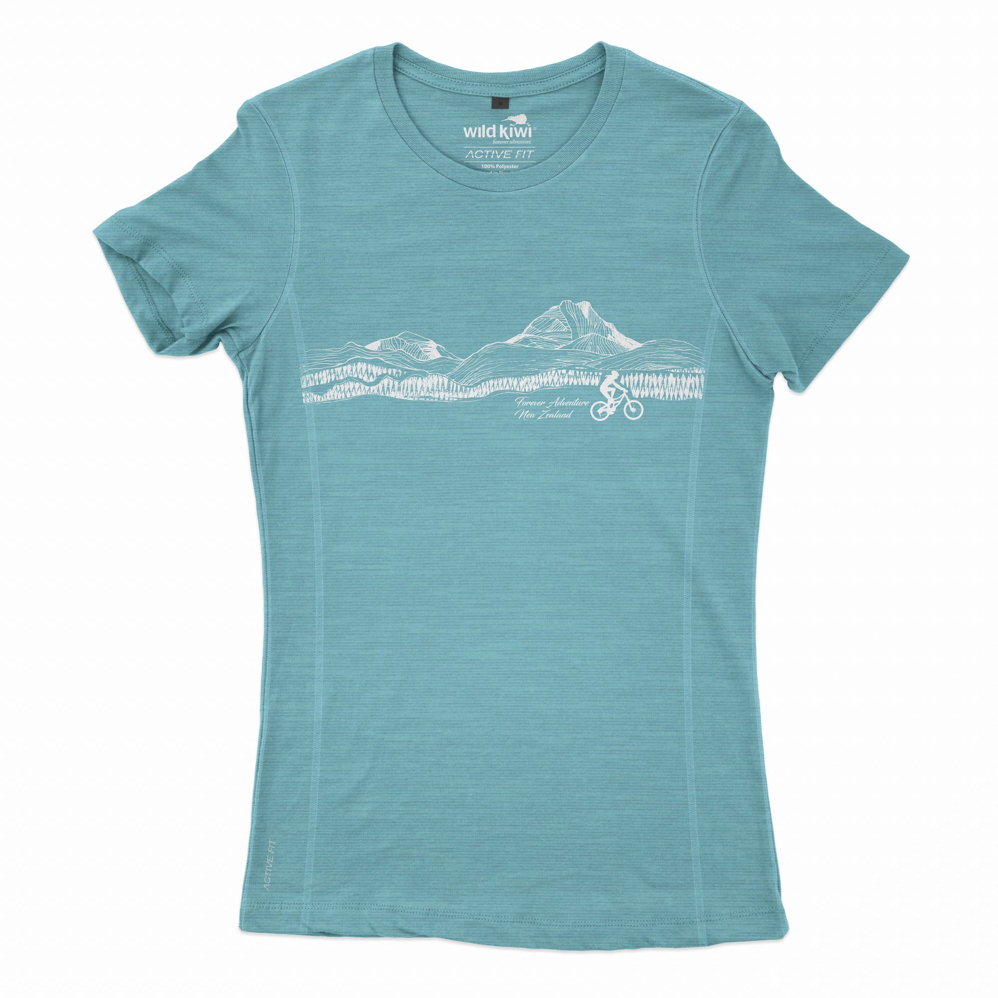 Women's Active Fit NZ T-Shirt - Mountains