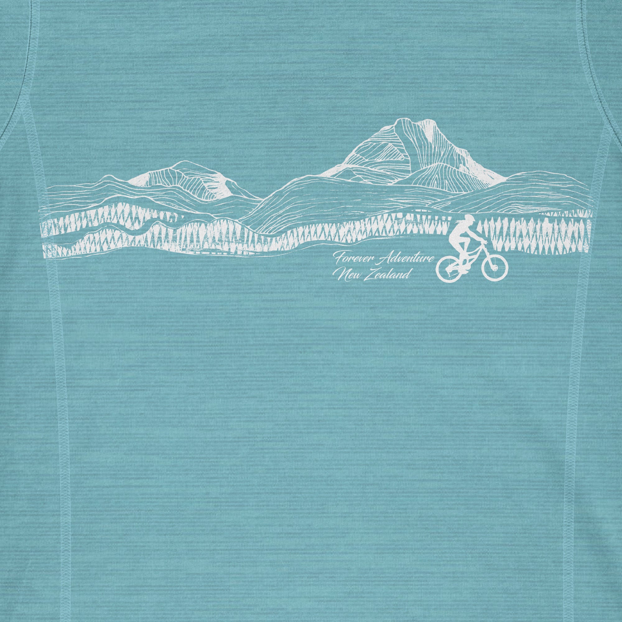 Women's Active Fit NZ T-Shirt - Mountains