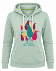 Womens Hoodie -  Retro Kiwi
