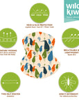 Multi Scarf | Face Mask | Bandana | Headband - Retro Kiwi