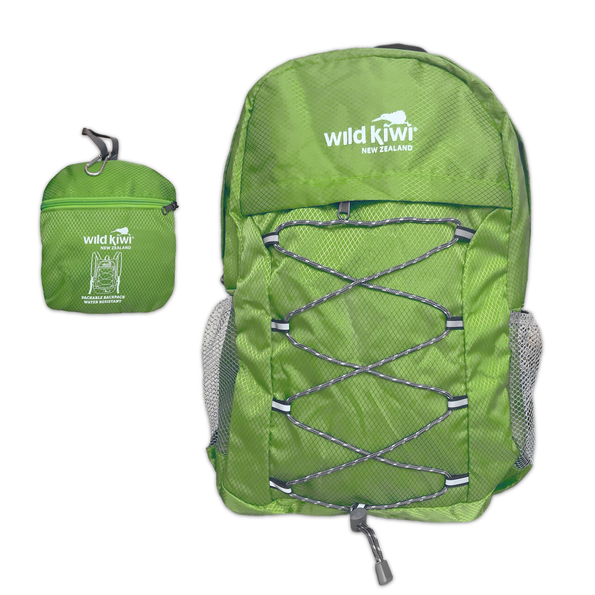 Packable Backpack-Wild Kiwi-Water Resistant 