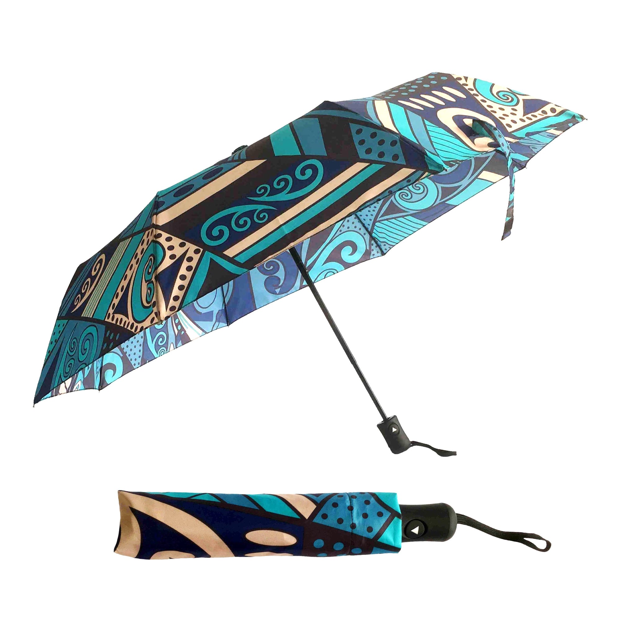 Retractable Umbrella- Wild Kiwi-Ideal for travel