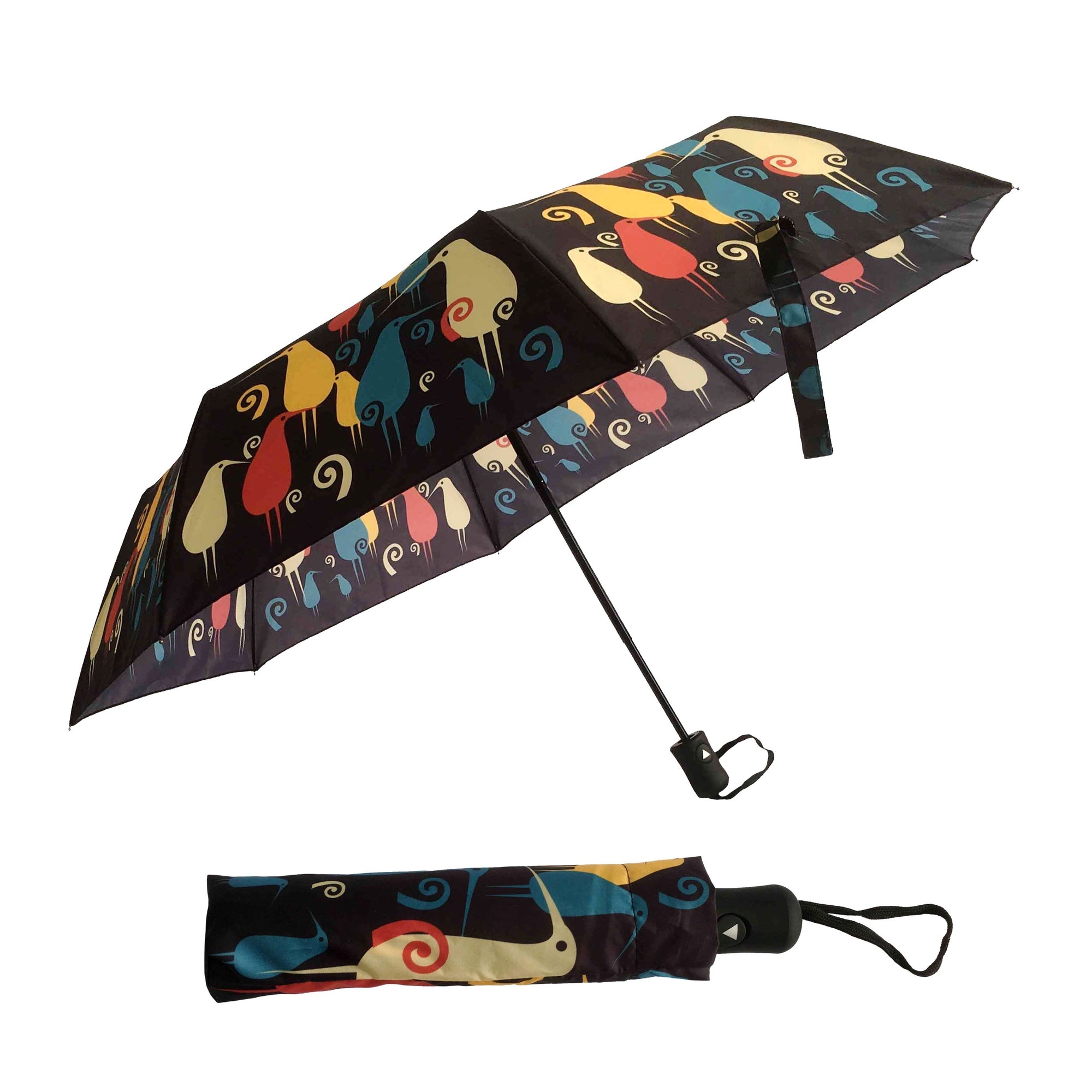 Retractable Umbrella- Wild Kiwi-Ideal for travel