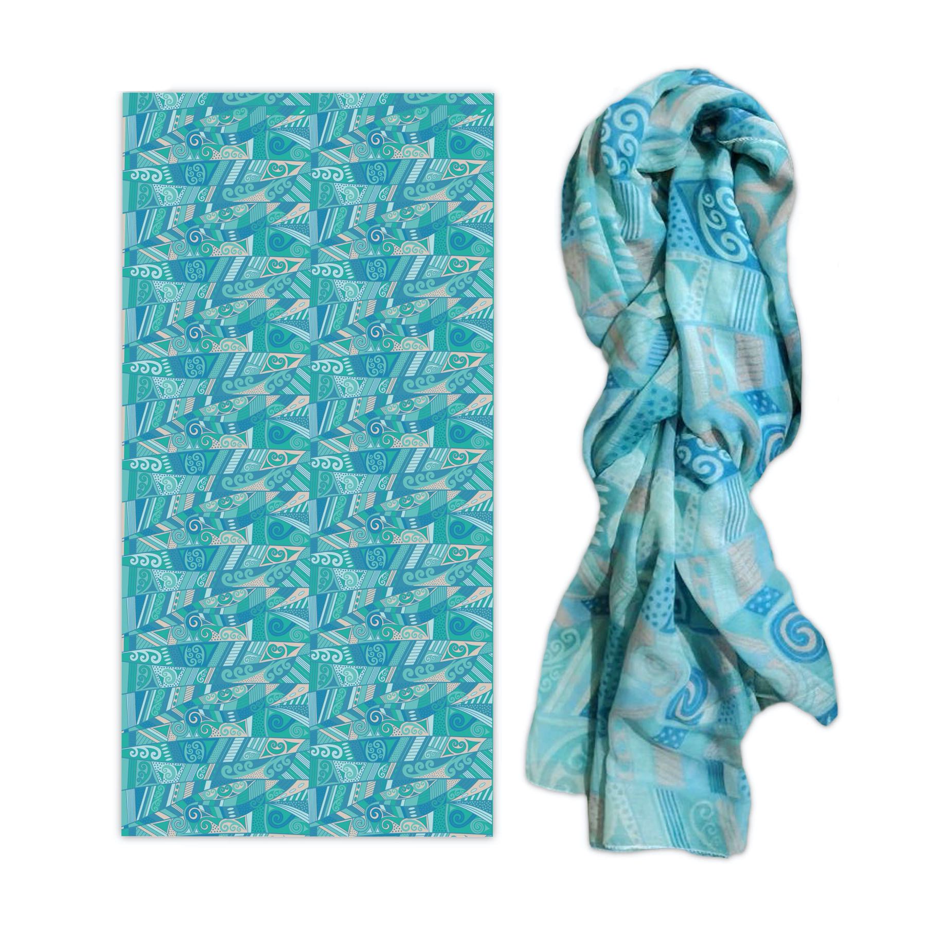 Wild Kiwi Scarf-Koru-Lightweight and warm 