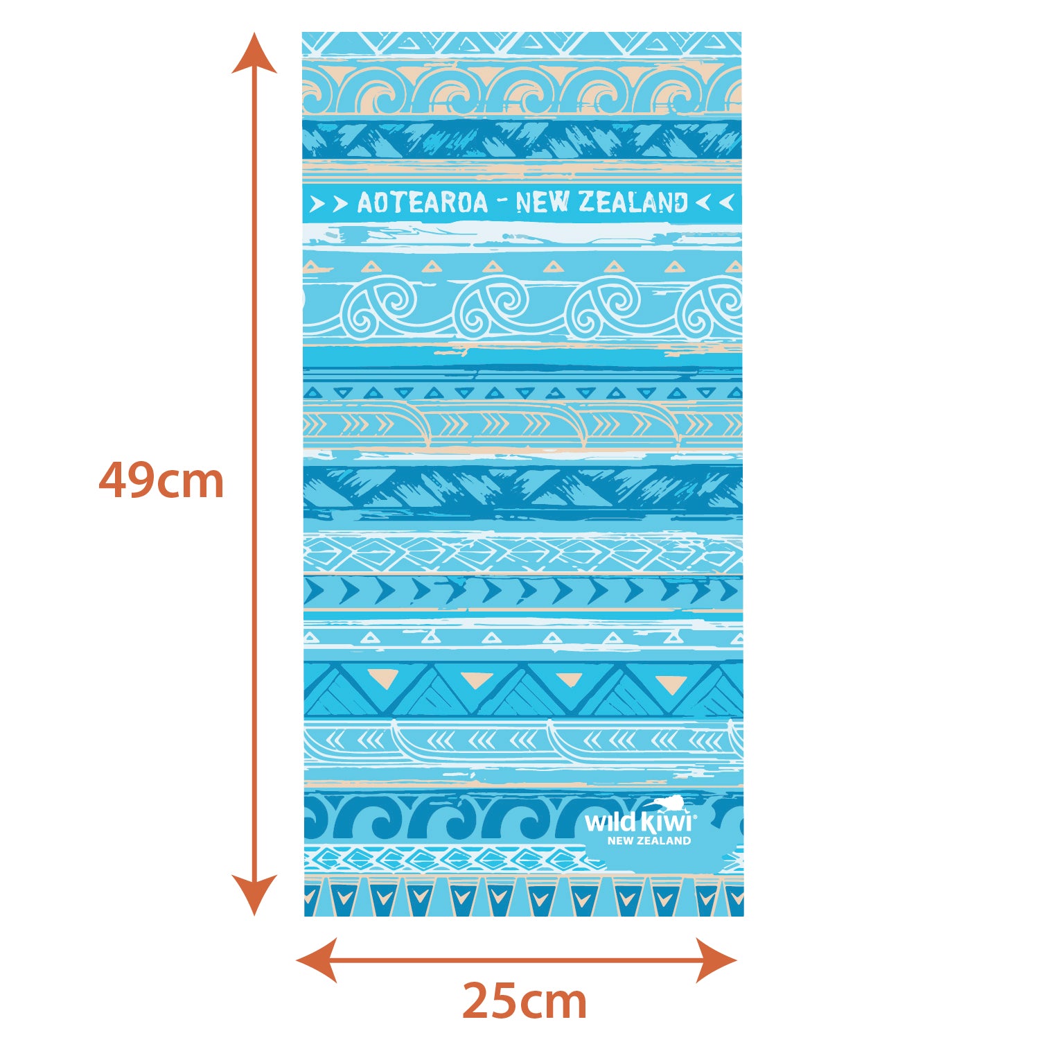 Wild Kiwi Multi Scarf provides sun, dust and wind protection