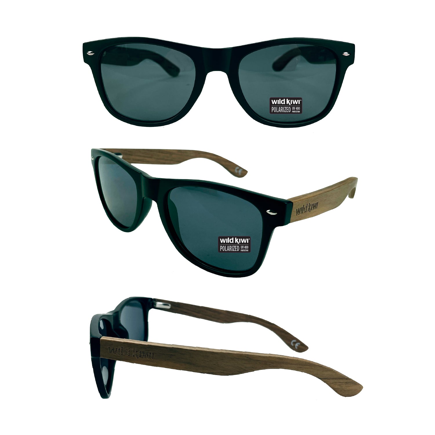 Wild Kiwi Wood Polarised Sunglasses for men and women