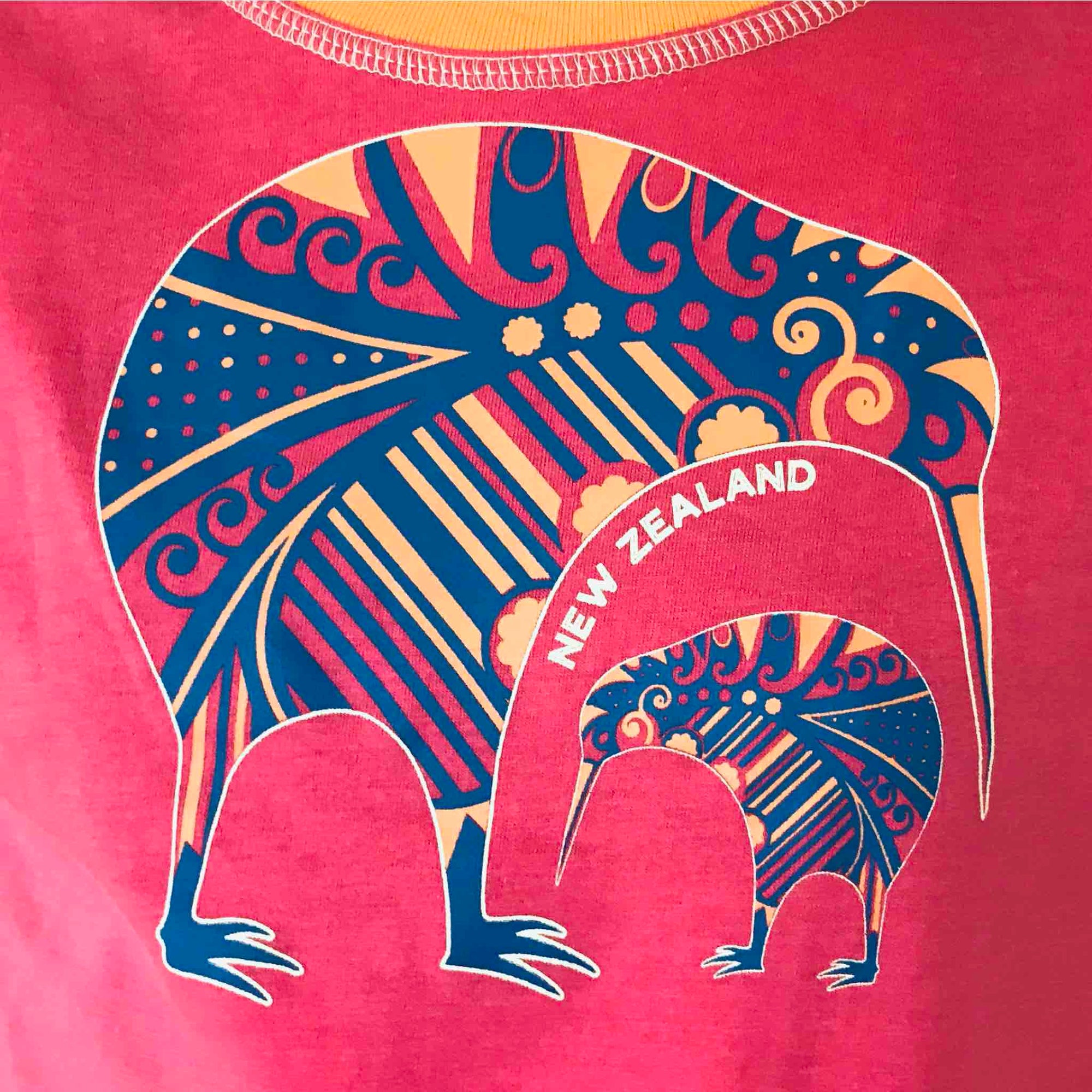 Childrens New Zealand T Shirt-Kiwi-100% Cotton