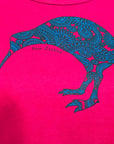 Womens New Zealand T Shirt-Kiwi-100% Cotton-Wild Kiwi